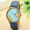 Casual  Travel By Plane Map Women Dress